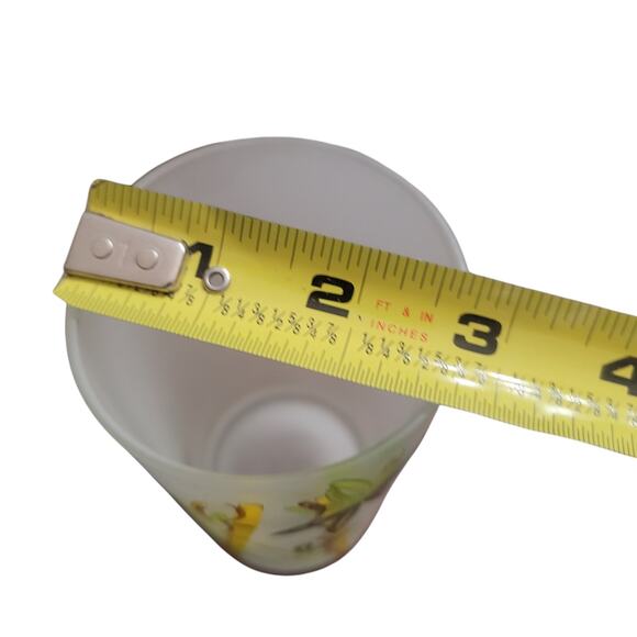 MCM Bamboo Glassware Frosted Tropical Green 8oz Set of 5 - Picture 7 of 9